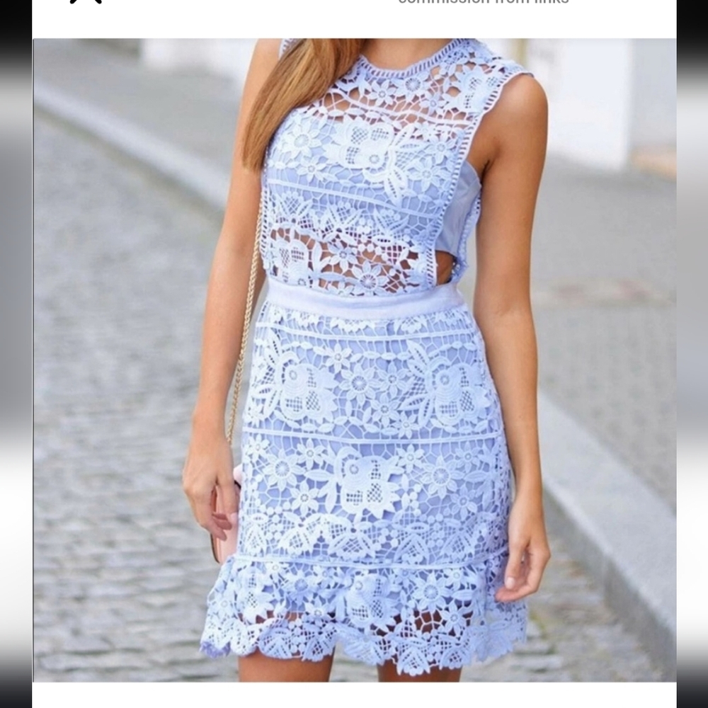 NQMM Purple Lace Dress Size Small